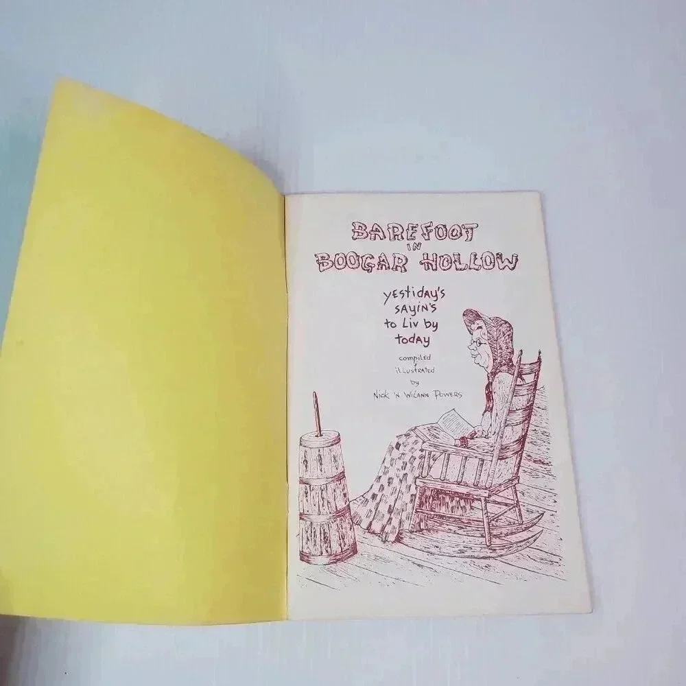 Barefoot in Boogar Hollow Yestiday's Sayin's to Liv By Today 1971 Paperback Vtg
